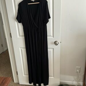 Black Roolee Wrap-Dress